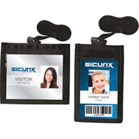 Pen2Paper 4 x 2 in. ID Neck Pouch - Black PE3749439